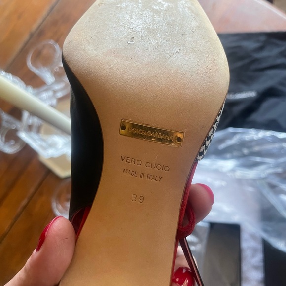 Dolce & Gabbana houndstooth heels - Picture 3 of 7